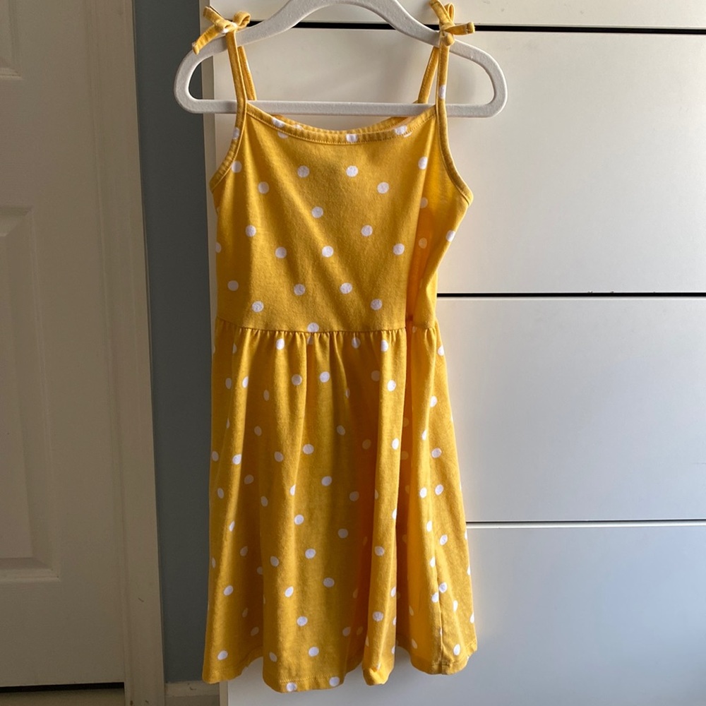 Jumping beans Yellow polka dot tank dress